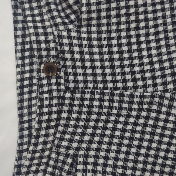 ANTHROPOLOGIE The Essential Crop Flare Pants Color Black/White Size 2 - Picture 8 of 16